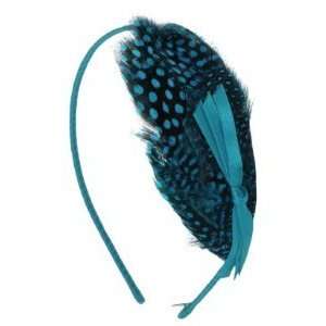  Jennifer Ouellette Feather Pad and Satin Knot Turquoise 