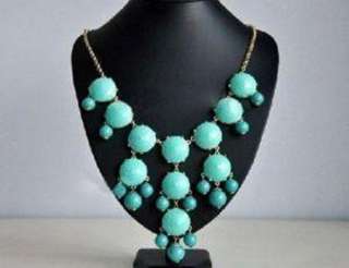   crew J.Crew Auth Bubble Necklace TURQUOISE BLUE RV $150 Freeshipping