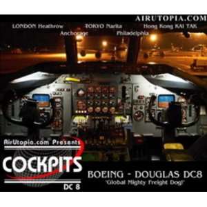  Douglas DC8 Cockpit Dvd 89 Minutes Toys & Games