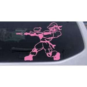  Pink 24in X 19.8in    Paintball Man Sports Car Window Wall 