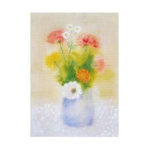   Blue Jar, Bouquets Note Card by Aline Porter, 4.25x6