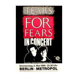  TEARS FOR FEARS In Concert 1985 Music Poster