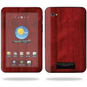   Vinyl Skin Decal Cover for Samsung Galaxy Tab 7 Tablet   Cherry Wood