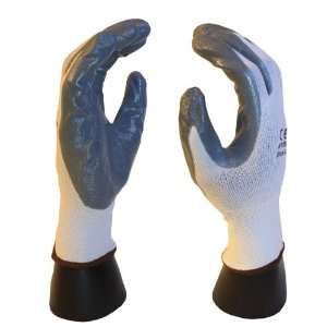  Gloves  White 13 Gauge Nylon, White Polyurethane Palm Work / Safety