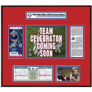   Phillies 2008 World Series Champions Ticket Frame