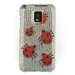   Silver with Red Lady Bugs Insect Design Cell Phones & Accessories
