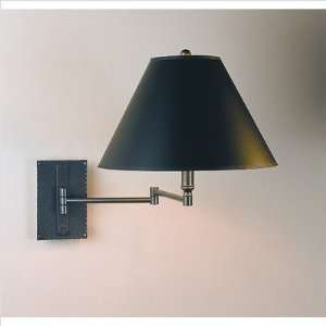 One Light Swing Arm Wall Sconce Finish Black 