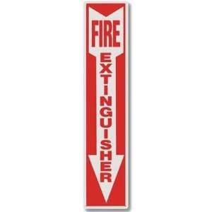  Brooks Equipment   Fire Extinguisher Plastic Sign 4 In X 