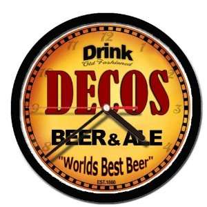  DECOS beer ale cerveza wall clock 