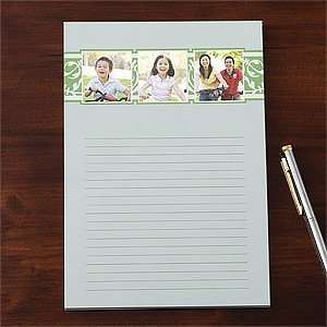  Personalized Floral Photo Notepads   Three Pictures 