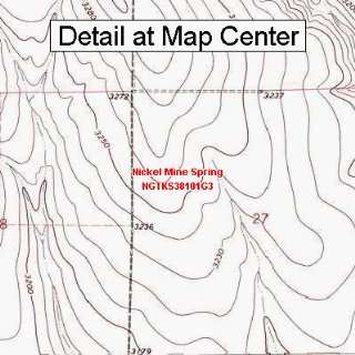  USGS Topographic Quadrangle Map   Nickel Mine Spring 