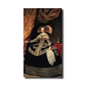  Queen Maria Anna 163496 Of Austria 1652 Giclee Print