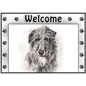  Scottish Deerhound Welcome Sign Patio, Lawn & Garden