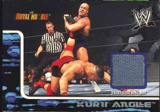 WWE Kurt Angle Fleer Royal Rumble 2002 Event Used Mat Card  
