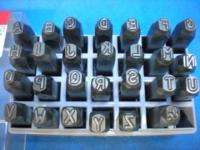 HANSON ROUND FACE FULL 27 PC STEEL LETTER STAMPS  