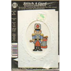   Card Counted Cross Stitch Toy Soldier #2223 Arts, Crafts & Sewing