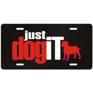   English Mastiff  Just Dog It  License Plate Dog
