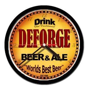  DEFORGE beer ale cerveza wall clock 