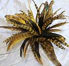 50+ Yellow 8 10 CHINCHILLA COQUE rooster Feathers Millinery, Cynthia 