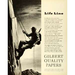 1943 Ad Gilbert Paper Co Menasha WI Quality Papers Mountain Troopers 