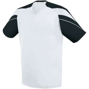  High Five SPEED Custom Soccer Jerseys WHITE/BLACK YM 