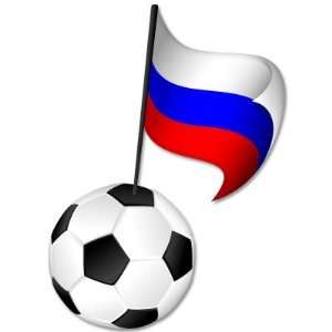  RUSSIA Russian Football team car bumper sticker 3 x 5 