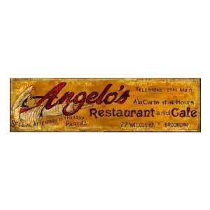  Customizable Angelos Restaurant and Cafe Vintage Style 