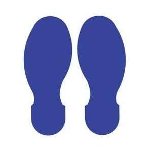 10in X 3.5in Blue Footprint 10/pkg   TOUGHSTRIPE  