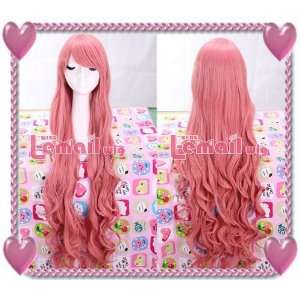  105 110cm Megurine Ruka Long Pink Wavy Party Wig Ml10 