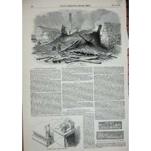   1850 Ruins Fire Bermondsey Bakewell Electric Telegraph