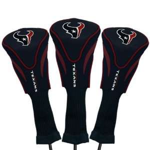 NFL Houston Texans Navy Blue Red Three Pack Contor Fit Golf Club 