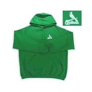 St. Louis Cardinals Goalie Hooded Sweatshirt by Antigua Sport   Green 