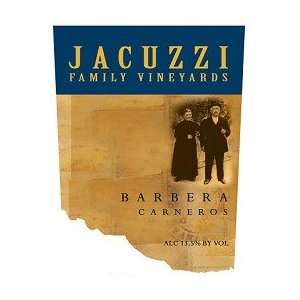    Jacuzzi Family Vineyard Barbera 2009 750ML Grocery & Gourmet Food