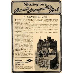  1906 Ad Bellevue Stratford Barrett Specification Roof 