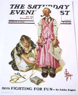 Two Norman Rockwell Lithographs Mint Condition  