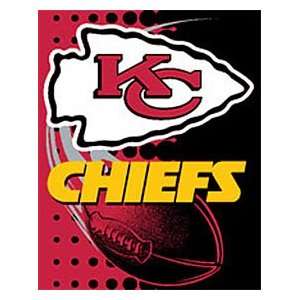  NFL Kansas City Chiefs Royal Plush Blanket 60 x 80 