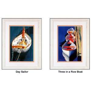   Arts Day Sailor & Three in a Row Boat Framed Artwork