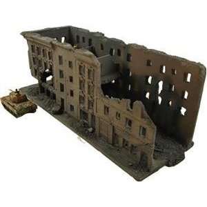  15mm WWII Terrain Ruined Rowhouse #2 Toys & Games