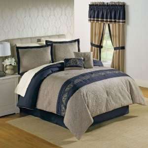  BrylaneHome Bellamy 6 Pc Embroidered Comforter Set & More 