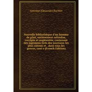   les genres, tant e (French Edition) Antoine Alexandre Barbier Books