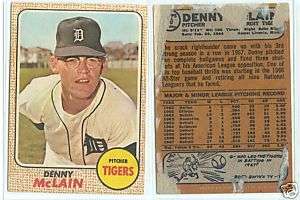 1968 Topps Venezuela Baseball Denny McLain Tigers  