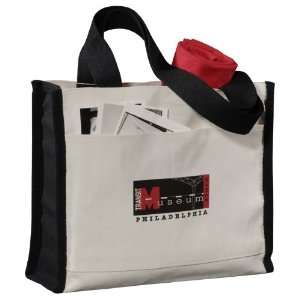  Classic Cotton Box Tote Natural withBlack Accents 7900 