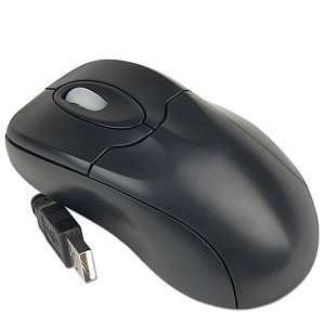  3 Button USB Optical Scroll Mouse (Black) Electronics