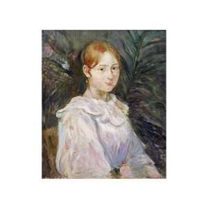  Alice Gamby En Buste by Berthe Morisot. size 12.5 inches 