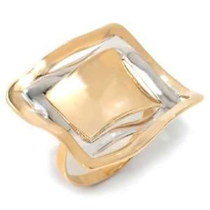   in White/Yellow 18 karat Gold, form Square, weight 7.9 grams Jewelry