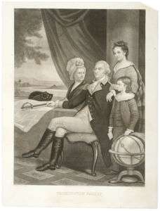 1860, GEORGE WASHINGTON Family Print  