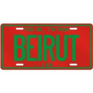  NEW  KISS ME , I AM FROM BEIRUT  LEBANON LICENSE PLATE 