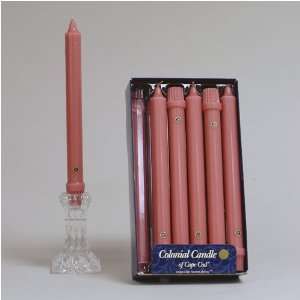  Colonial Candle Rose Mauve 12 Inch Classic Tapers Box of 