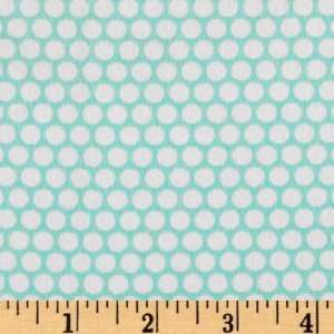  44 Wide Moda Bliss Flannel Polka Dots Aqua Fabric By The 