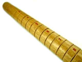 12 Wooden Ring Mandrel stick Silversmith jewelers tool   RM01W